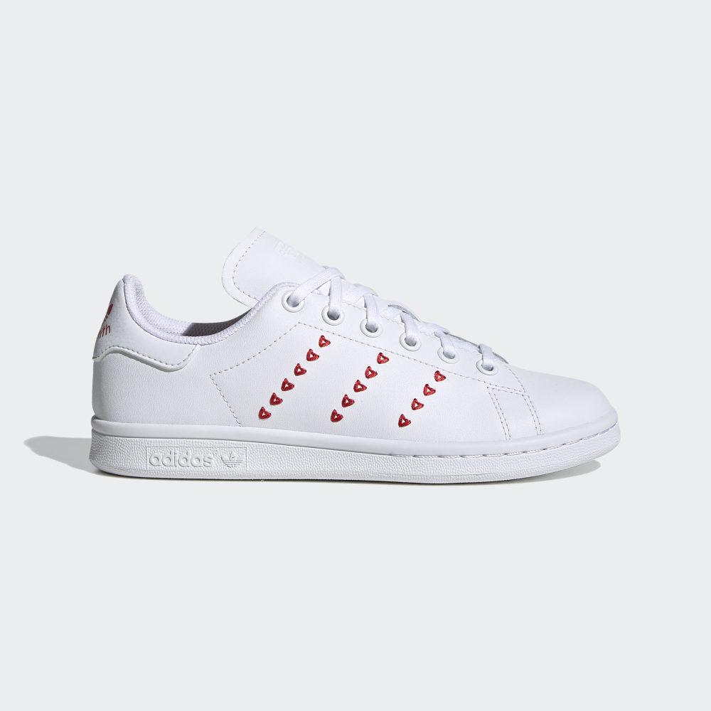 Originals Adidas Stan Smith Fete Romania - Albi/Rosii EG6495